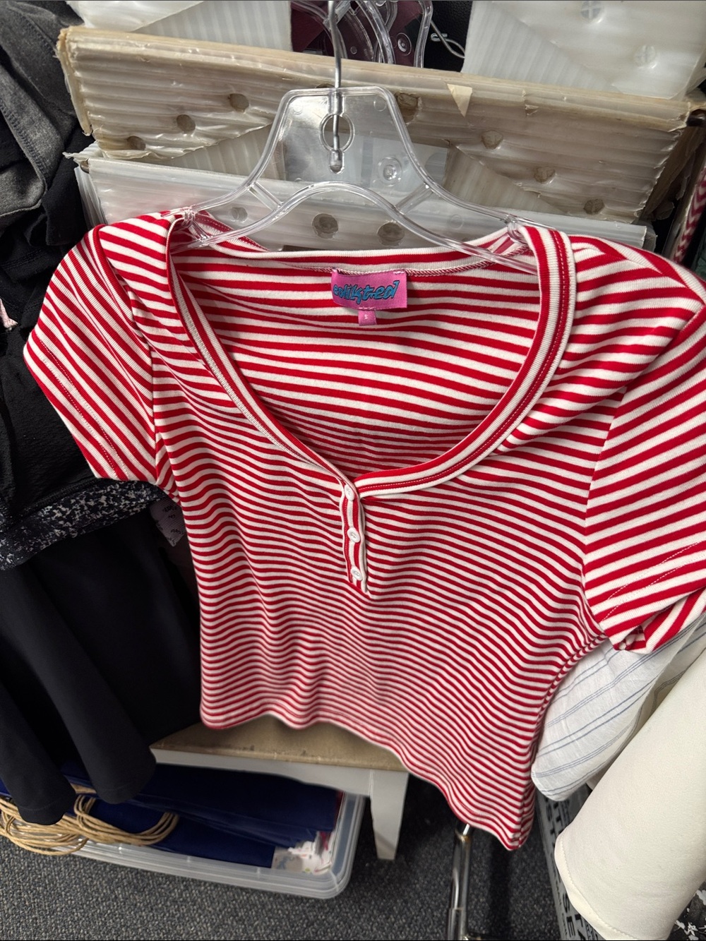 Edikted striped tee S // 083016